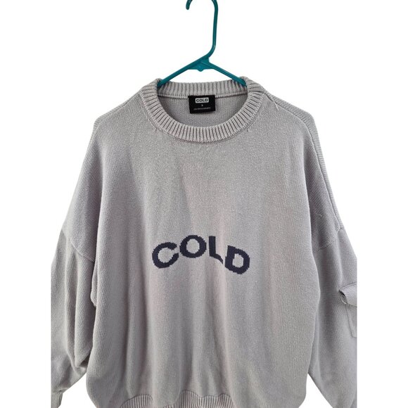 Cold Culture Men's Sweater Crewneck Long Sleeve Pullover Sweater Gray Size S - Picture 2 of 6